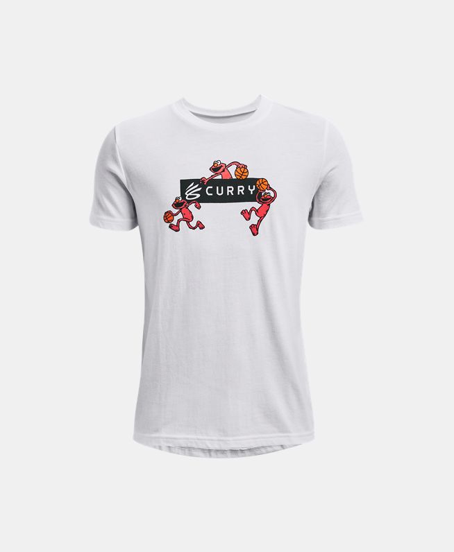 男童库里Curry×芝麻街联名Elmo Dribble短袖T恤