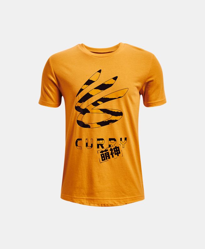男童库里Curry×芝麻街联名Lily Tiger Logo短袖T恤