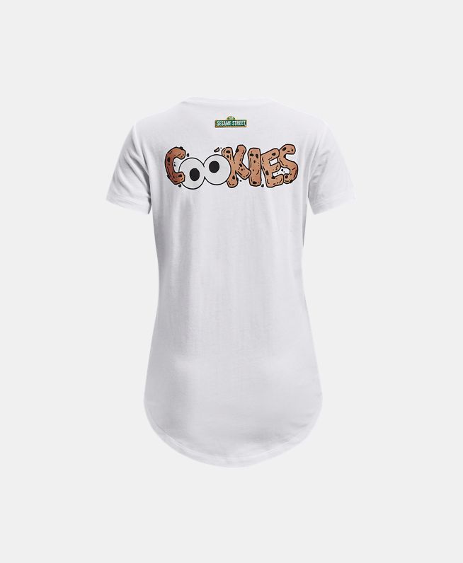女童库里Curry×芝麻街联名Cookie Hoops短袖T恤