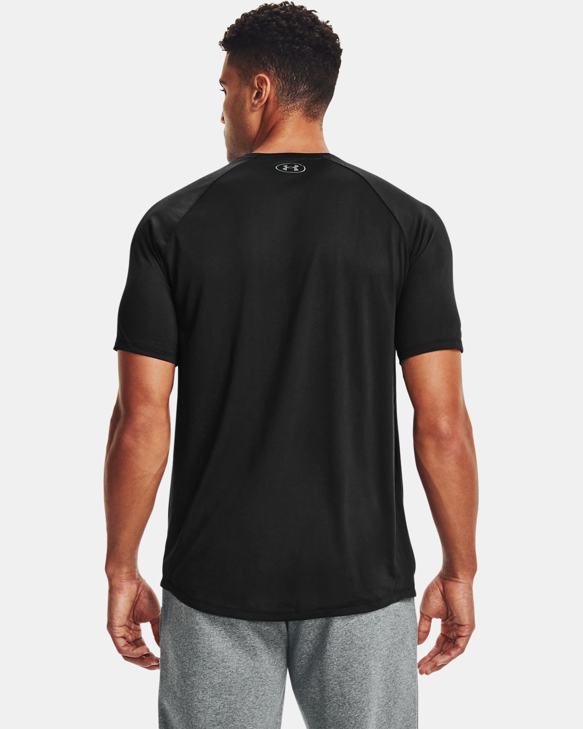 男士UA Tech Triple Logo短袖T恤【正品|价格|图片】-Under Armour|安德 
