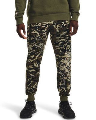 男士UA Rival Camo Script Joggers抓绒长裤【正品|价格|图片】-Under Armour|安德玛中国官网
